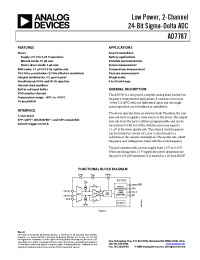 Datasheet AD7787 manufacturer Analog Devices