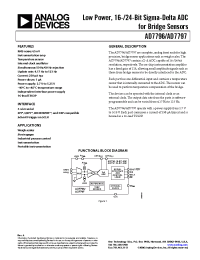 Datasheet AD7796 manufacturer Analog Devices