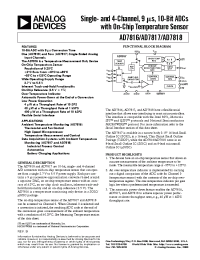 Datasheet AD7818A manufacturer Analog Devices