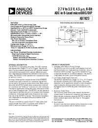 Datasheet AD7823 manufacturer Analog Devices