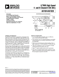 Datasheet AD7824BQ manufacturer Analog Devices