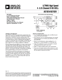 Datasheet AD7824T manufacturer Analog Devices