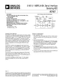 Datasheet AD7827 manufacturer Analog Devices