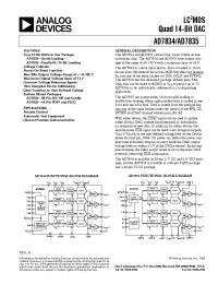 Datasheet AD7835BS manufacturer Analog Devices