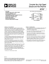 Datasheet AD783A manufacturer Analog Devices