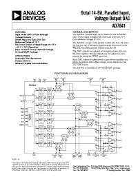Datasheet AD7841A manufacturer Analog Devices