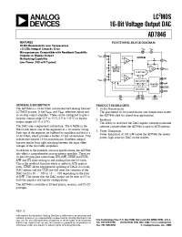 Datasheet AD7846J manufacturer Analog Devices