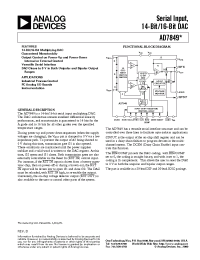 Datasheet AD7849AN manufacturer Analog Devices