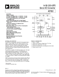 Datasheet AD7851 manufacturer Analog Devices
