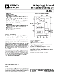 Datasheet AD7856 manufacturer Analog Devices