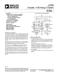 Datasheet AD7869JR manufacturer Analog Devices