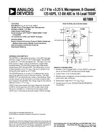 Datasheet AD7888 manufacturer Analog Devices