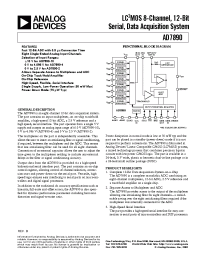 Datasheet AD7890-2 manufacturer Analog Devices