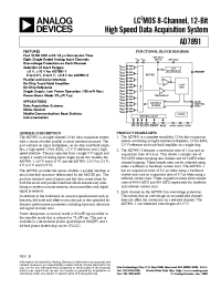 Datasheet AD7891A-2 manufacturer Analog Devices