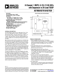 Datasheet AD7918BRU-REEL manufacturer Analog Devices