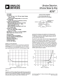 Datasheet AD797AR-REEL7 manufacturer Analog Devices