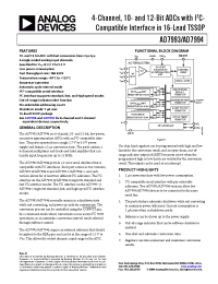 Datasheet AD7993-X manufacturer Analog Devices