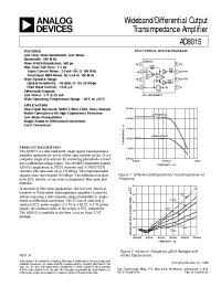 Datasheet AD8015 manufacturer Analog Devices