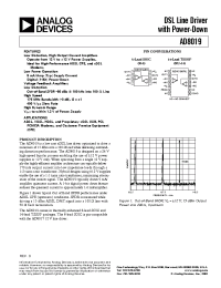 Datasheet AD8019ARU-EVAL manufacturer Analog Devices