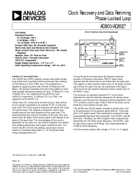 Datasheet AD802-155KR manufacturer Analog Devices