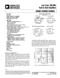 Datasheet AD8063A manufacturer Analog Devices