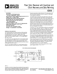 Datasheet AD808 manufacturer Analog Devices