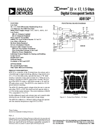 Datasheet AD8150AST manufacturer Analog Devices