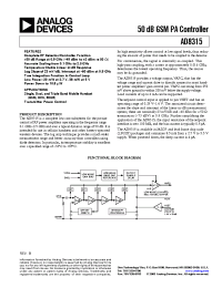 Datasheet AD8315ACP-REEL производства Analog Devices