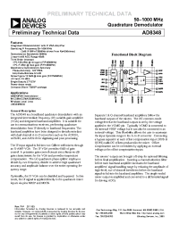 Datasheet AD8348-EVAL manufacturer Analog Devices