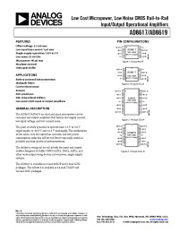 Datasheet AD8619 производства Analog Devices