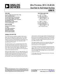 Datasheet AD8676ARMZ-REEL производства Analog Devices