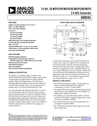 Datasheet AD9245BCPZRL7-65 производства Analog Devices