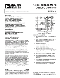 Datasheet AD9248-20PCB производства Analog Devices