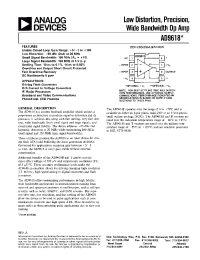 Datasheet AD9618J производства Analog Devices