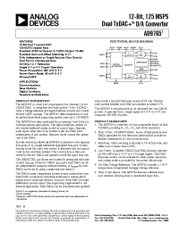 Datasheet AD9765AST производства Analog Devices