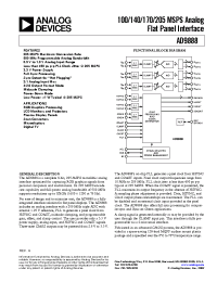 Datasheet AD9888 производства Analog Devices