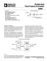 Datasheet AD9901 производства Analog Devices