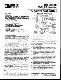 Datasheet ADADC84Z-10 manufacturer Analog Devices