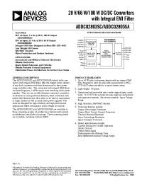 Datasheet ADDC02803SC manufacturer Analog Devices