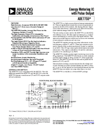 Datasheet ADE7755 manufacturer Analog Devices