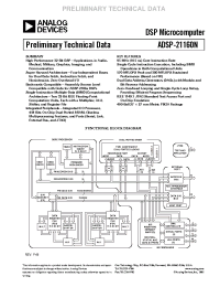 Datasheet ADSP-21160NKB-95 manufacturer Analog Devices