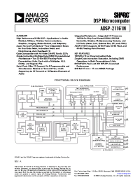 Datasheet ADSP-21161NCCA-100 manufacturer Analog Devices