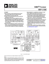 Datasheet ADSP-21266 производства Analog Devices