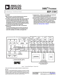 Datasheet ADSP-21364SKSQZENG manufacturer Analog Devices