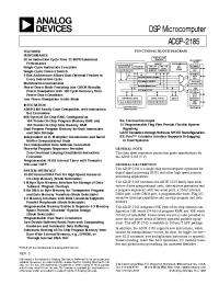 Datasheet ADSP-2185BST-133 manufacturer Analog Devices