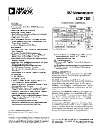 Datasheet ADSP-2186BST-115 manufacturer Analog Devices
