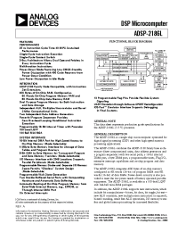 Datasheet ADSP-2186LBST-115 производства Analog Devices