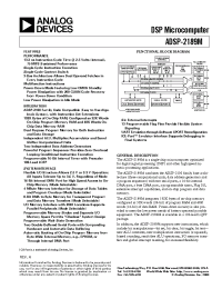 Datasheet ADSP-2189M manufacturer Analog Devices