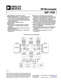 Datasheet ADSP-219212MKST160 manufacturer Analog Devices