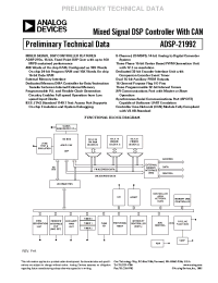 Datasheet ADSP-21992YST производства Analog Devices